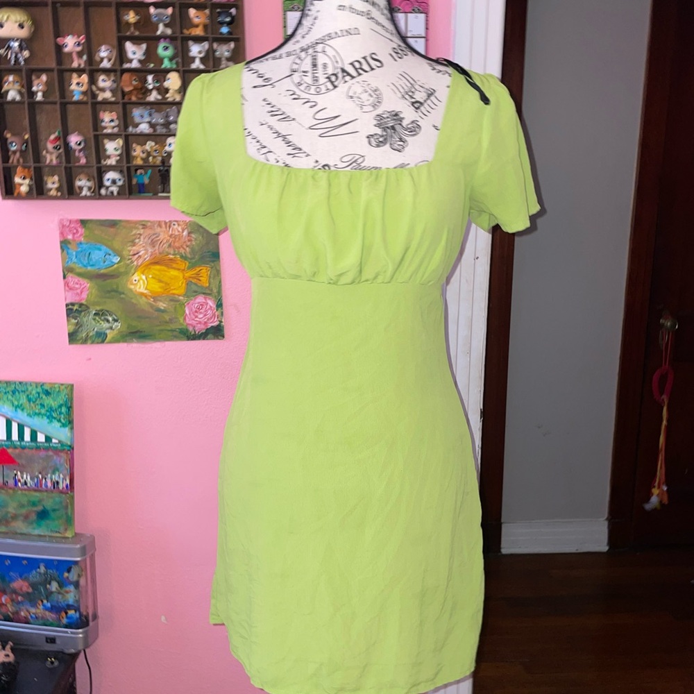 Forever 21 Lime Green Mini Dress